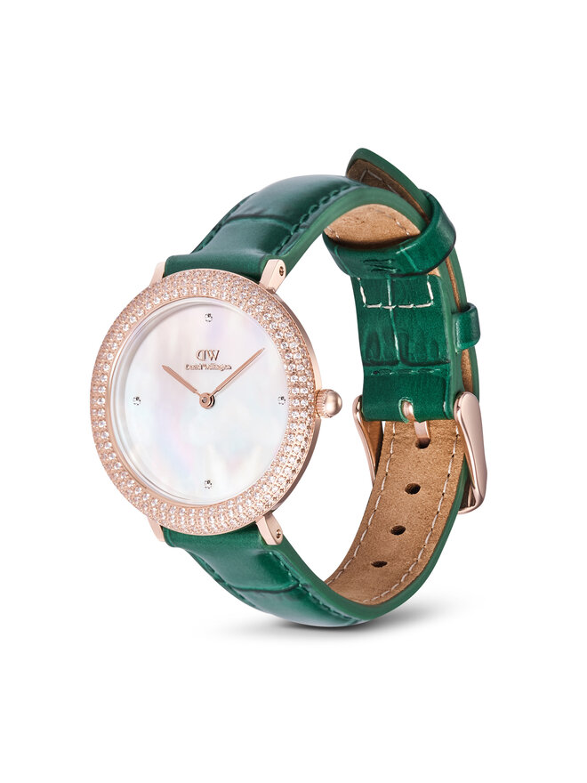 Daniel Wellington Zegarek Daniel Wellington Crystalline Bezel 32 DW00100826 Różowe złoto
