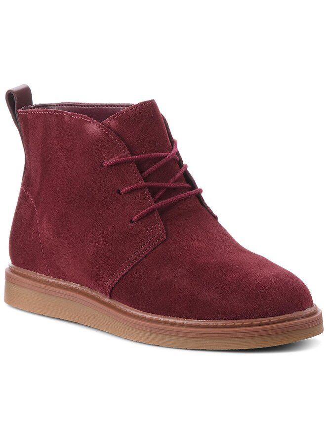Botines Clarks Dove Roxana 261372274 Guinda burdeos zapatos.es