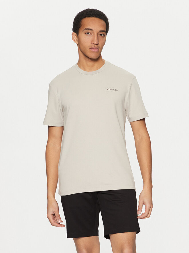 Calvin Klein Calvin Klein Camiseta Micro Logo K10K109894 Beis Regular Fit