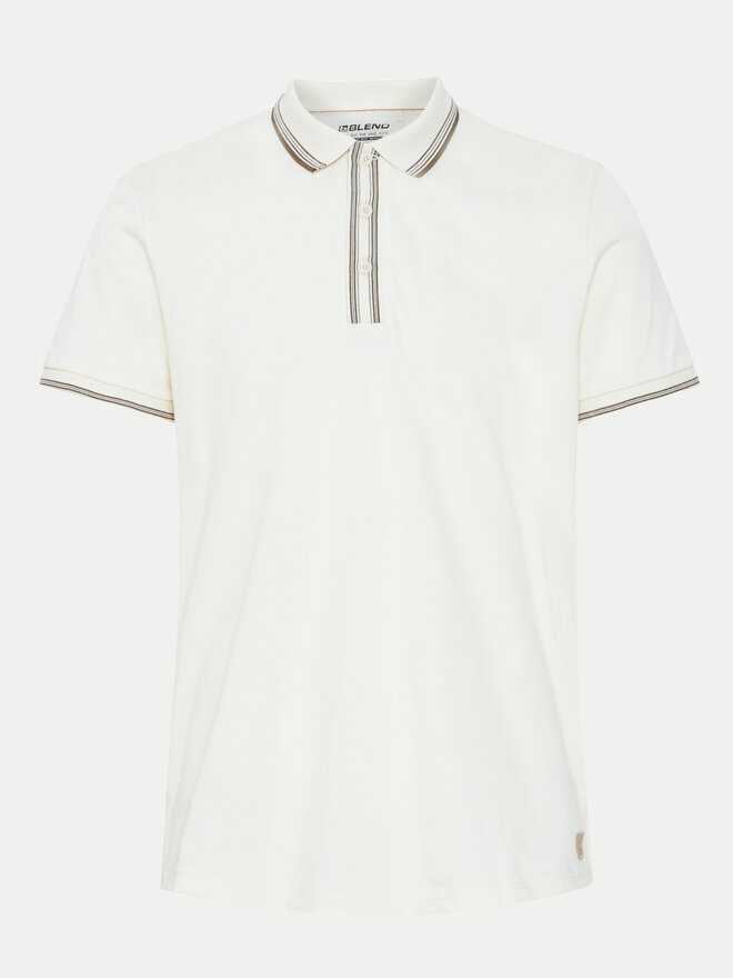 Blend Blend Poloshirt 20716474 Écru Regular Fit