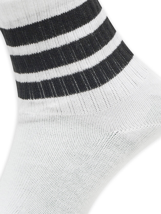adidas Súprava 3 párov vysokých detských ponožiek adidas Lk Rib 3Pp So JD1349 Biela