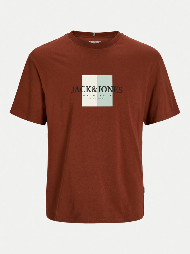Jack&Jones Jack&Jones Marškinėliai Fredeiksberg 12262492 Ruda Regular Fit