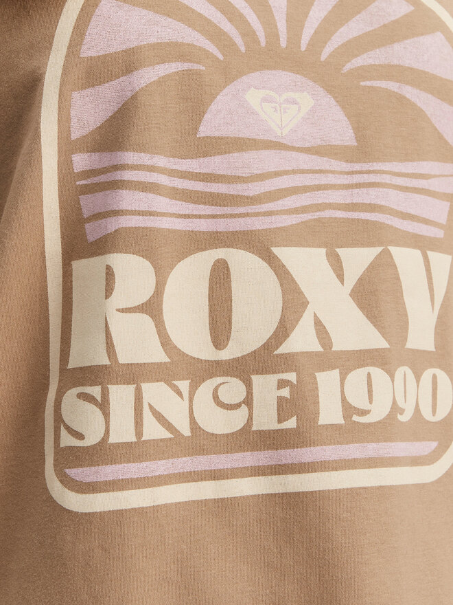 Roxy Roxy Marškinėliai ERJZT05912 Ruda Regular Fit