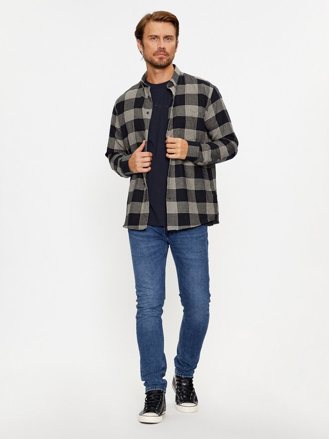 Lindbergh Lindbergh Póló 30-400239 Sötétkék Relaxed Fit