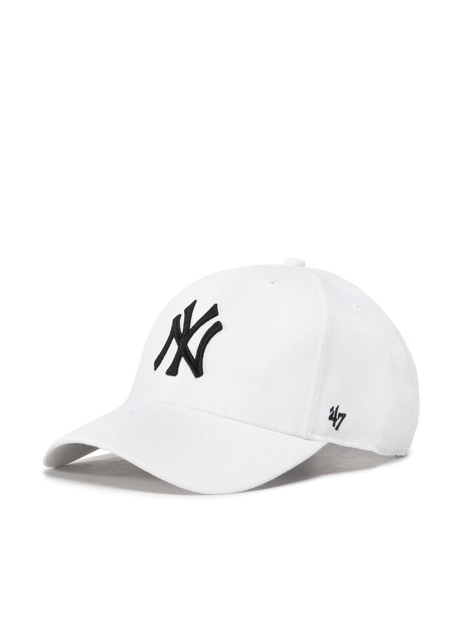 47 Brand Czapka z daszkiem 47 Brand Mlb New York Yankees B-MVPSP17WBP-WH Biały