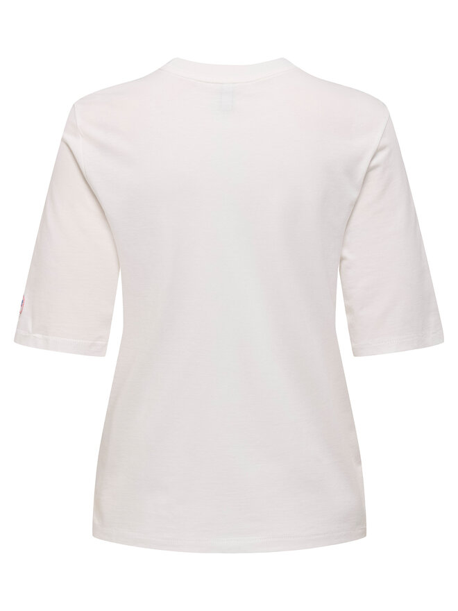 ONLY ONLY Marškinėliai Phoebe 15351369 Balta Regular Fit