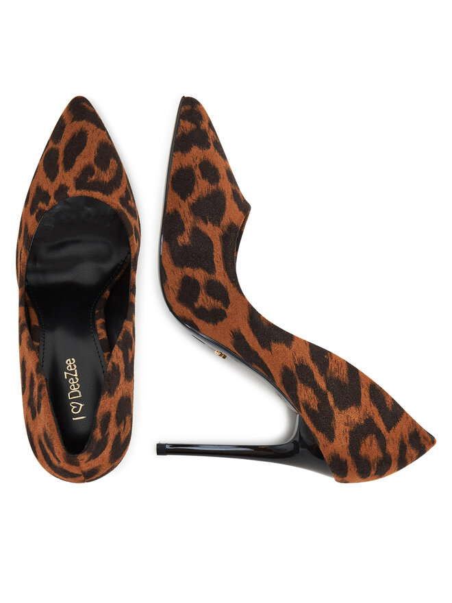 DeeZee Pantofi cu toc subțire DeeZee AB-4503-1 Maro