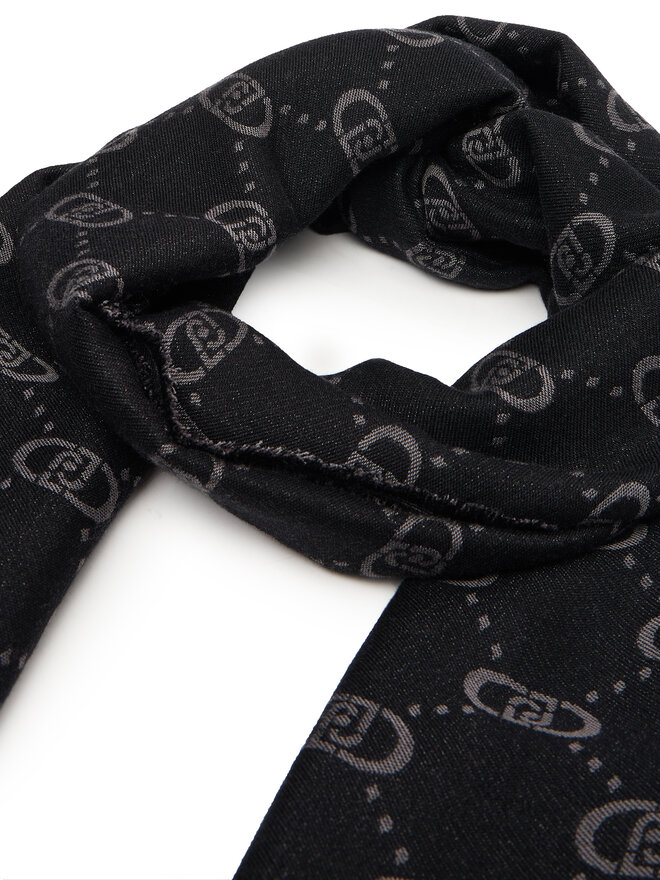 Liu Jo Зимен шал Liu Jo Stola Jacquard Mon 2F5040 T0300 Черен