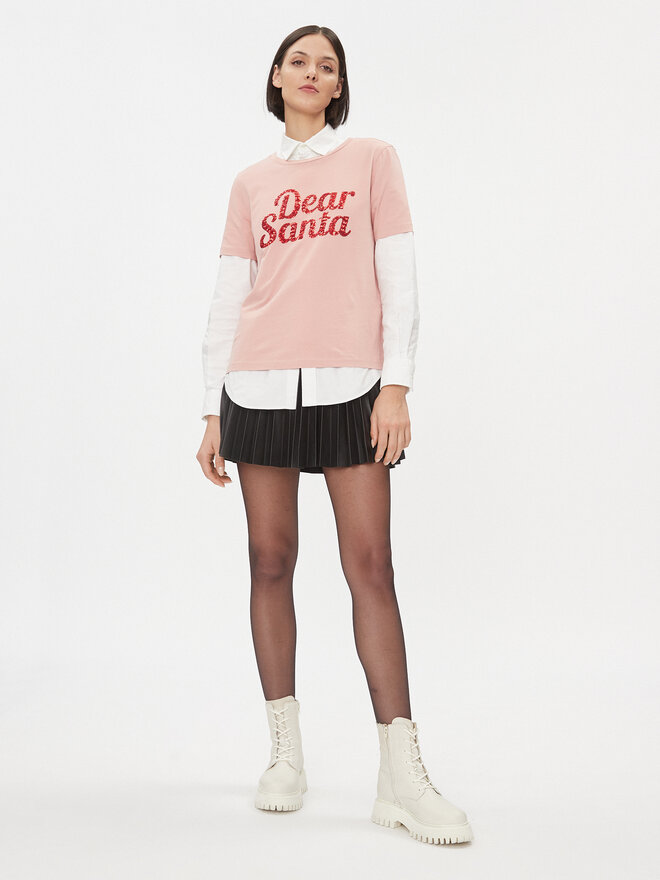 Vila Vila T-Shirt 14090227 Ροζ Regular Fit