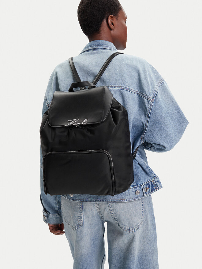 KARL LAGERFELD Ruksak KARL LAGERFELD A3W30019 Crna