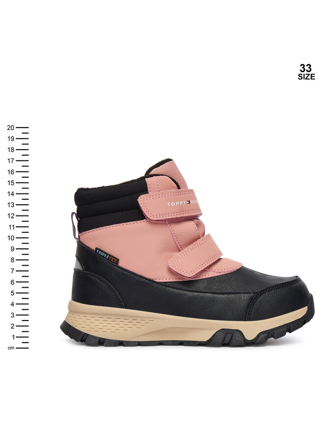 Tommy Hilfiger Sniego batai Tommy Hilfiger Velcro Bootie T1A5-34048-1592 S Juoda