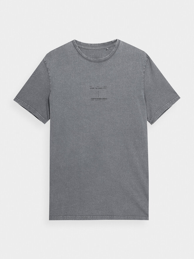 4F 4F Футболка 4FSS23TTSHM296 Сірий Regular Fit