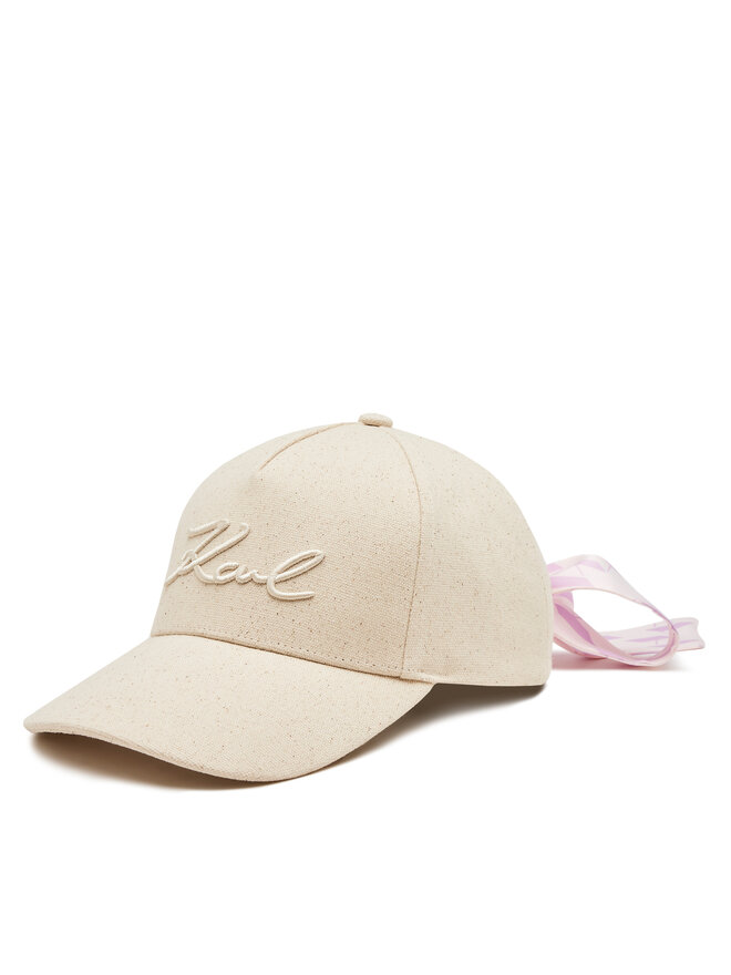 KARL LAGERFELD Šiltovka KARL LAGERFELD Signature Monogram 241W3402 Béžová