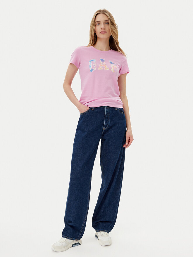 Gap Gap Póló 776775-06 Rózsaszín Regular Fit