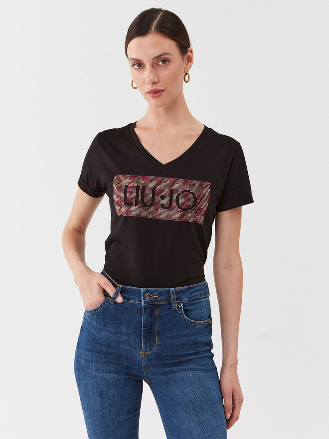 Liu Jo Liu Jo Camiseta MF3338 JS923 Negro Regular Fit