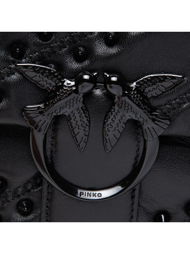 PINKO Ročna torba Pinko Love Classic Puff Soft Studio Cl AI 21-22 PLTT 1P22BB Y7FP Črna