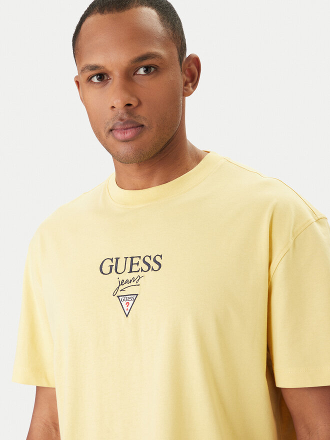 Guess Jeans Guess Jeans Футболка M6RI45 K8HM0 Жовтий Oversize