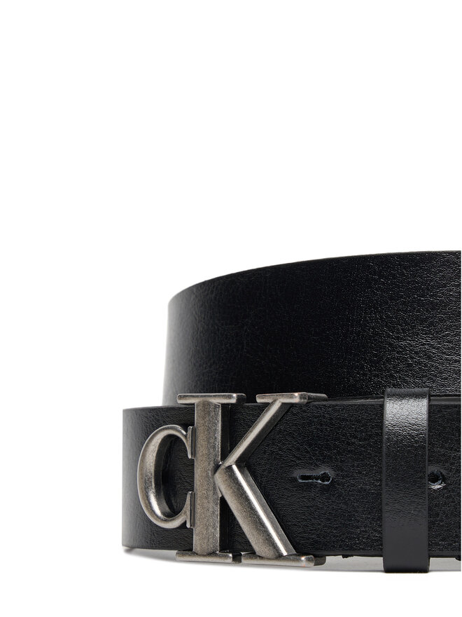 Calvin Klein Ζώνη Ανδρική Calvin Klein Ck Buckle Tumbled 35Mm LV04D7016G Μαύρο