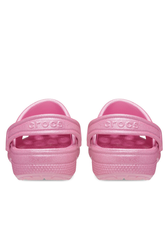 Crocs Klapki Crocs Classic Glitter Clog K 206993 Różowy