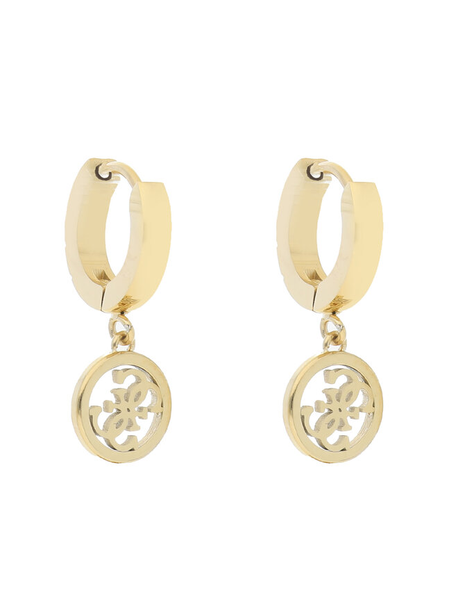 Guess Ohrringe Guess Huggie Me JUBE03 147JW Gelbgold