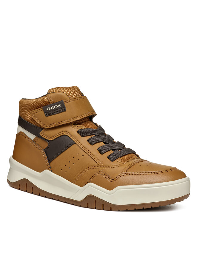 Geox Sneakersy Geox J Perth Boy J367RF 0MEFU C2286 S Hnědá