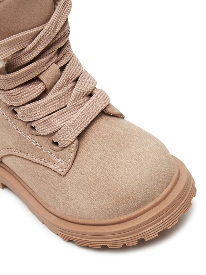 Calvin Klein Jeans Kozačky Calvin Klein Jeans Lace-Up Bootie V1A5-81011-1628 Růžová