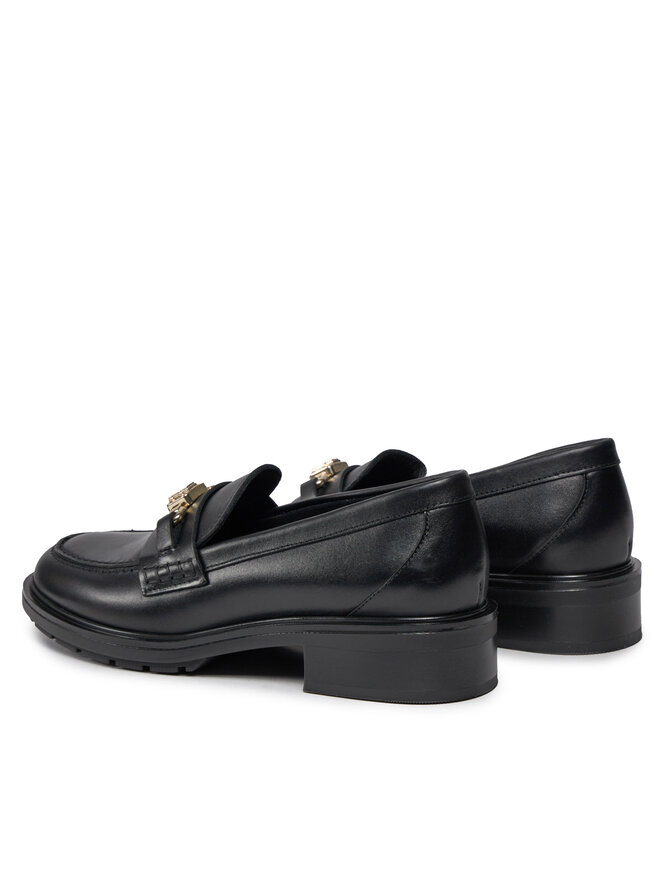 Tommy Hilfiger Loafersy Tommy Hilfiger Th Hardware Loafer FW0FW07765 Czarny