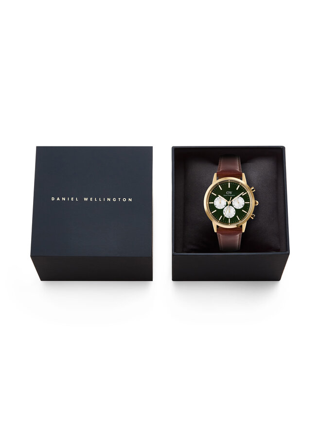 Daniel Wellington Reloj Daniel Wellington Iconic Chronograph St Mawes Arctic Panda DW00100876 Marrón