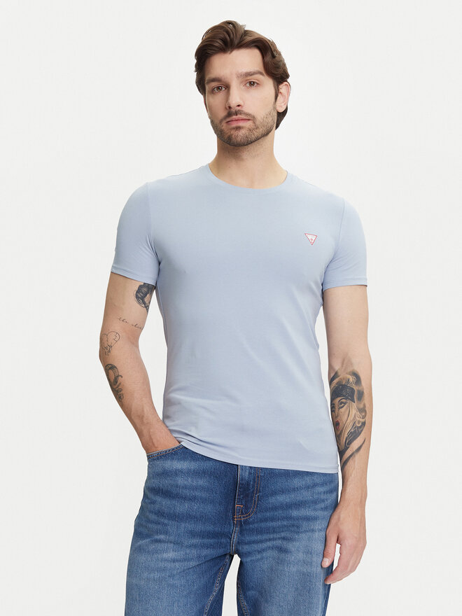 Guess Guess Camiseta M2YI24 J1314 Celeste Slim Fit