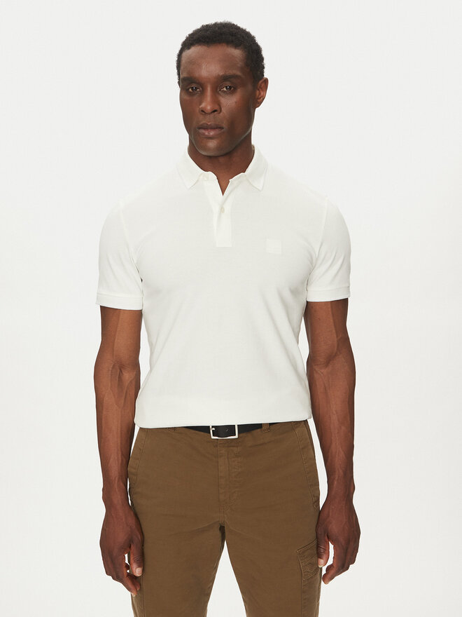 BOSS BOSS Поло Passertip 50507699 Бежевий Slim Fit