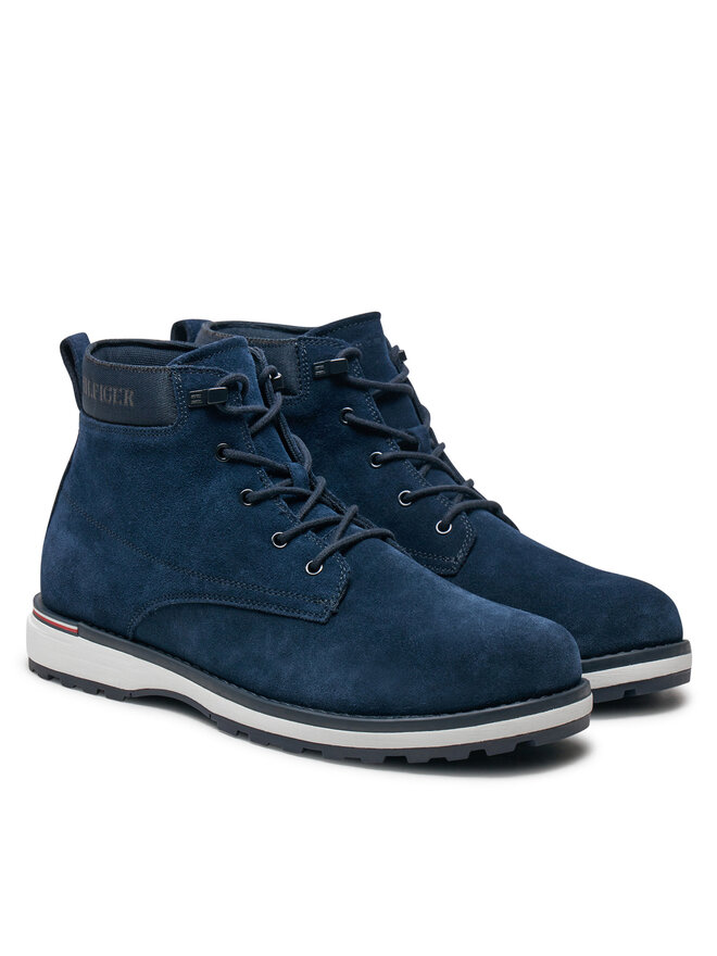 Tommy Hilfiger Botines planos Tommy Hilfiger Corporate FM0FM05147 Azul marino