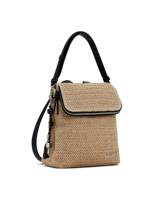 Desigual Plecak Desigual Raffia Hamption 25SAKO04 Beżowy