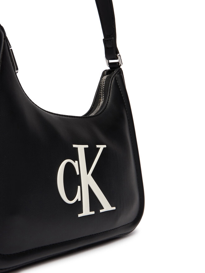 Calvin Klein Handtasche Calvin Klein Bold Ck Small Shoulder Bag LV04F3230G Schwarz