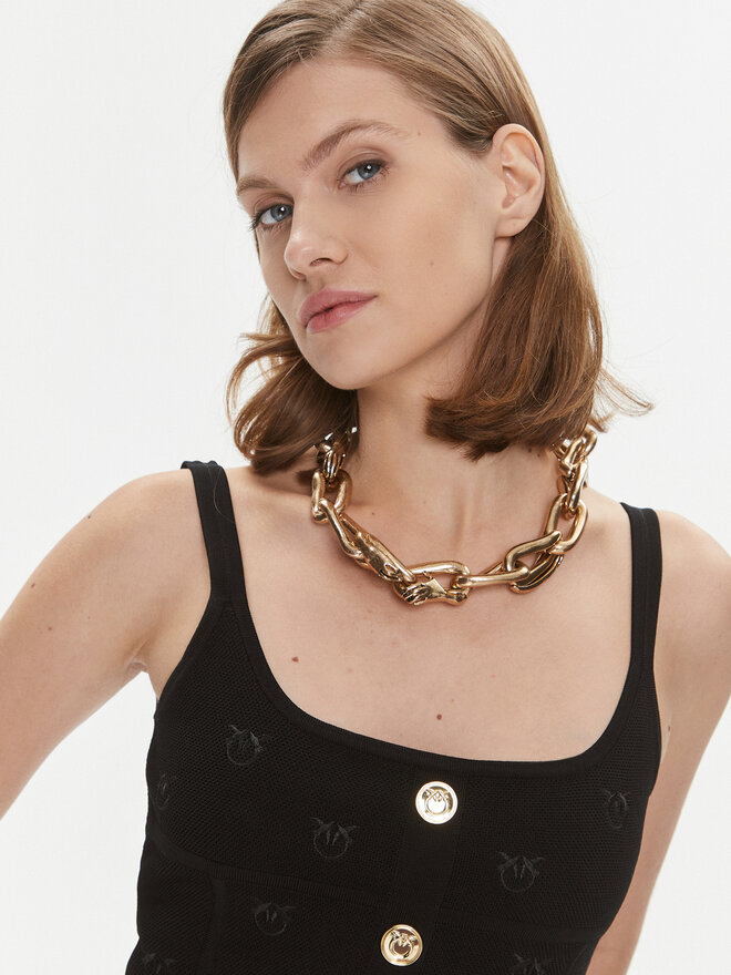 PINKO Pinko Τοπ Dolly 101885 A16F Μαύρο Slim Fit