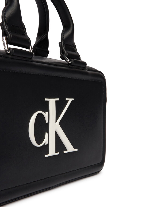Calvin Klein Handtasche Calvin Klein Bold Ck Bauletto Crossbody LV04F3411G Schwarz