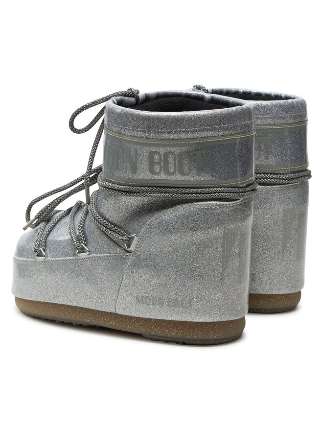 Moon Boot Śniegowce Moon Boot Icon Low Glitter 80D1409440 Srebrny
