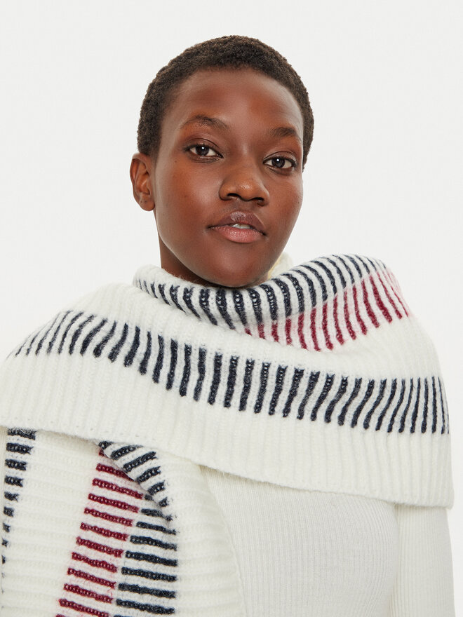 Tommy Hilfiger Bufanda Tommy Hilfiger Varsity AW0AW16653 Écru