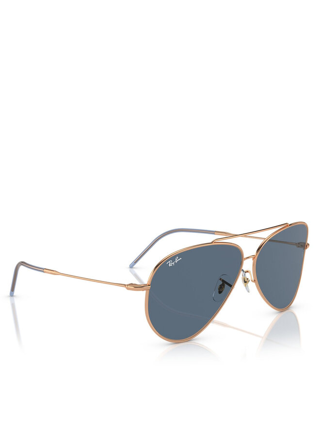 Ray-Ban Okulary przeciwsłoneczne Ray-Ban Aviator Reverse 0RBR0101S 92023A Różowe złocenie
