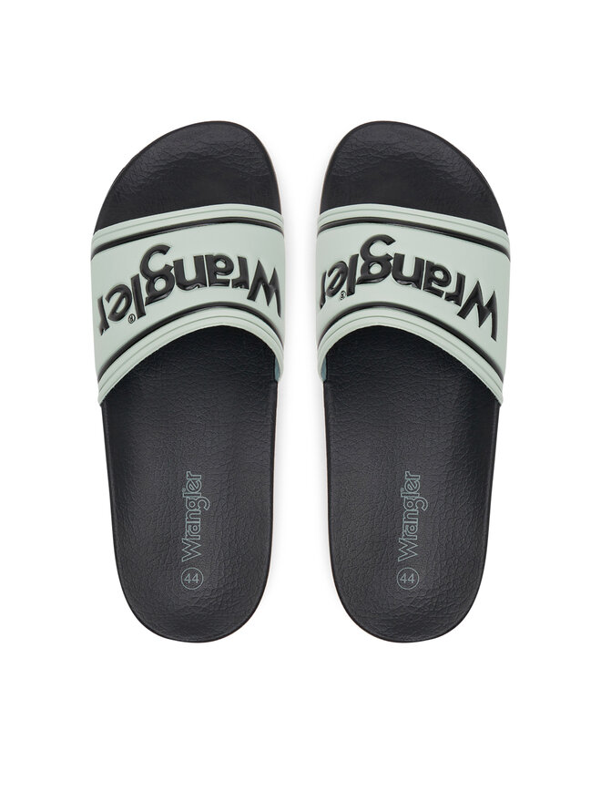 Wrangler Klapki Wrangler Avwewll Silder Men Low 20251042 Zielony