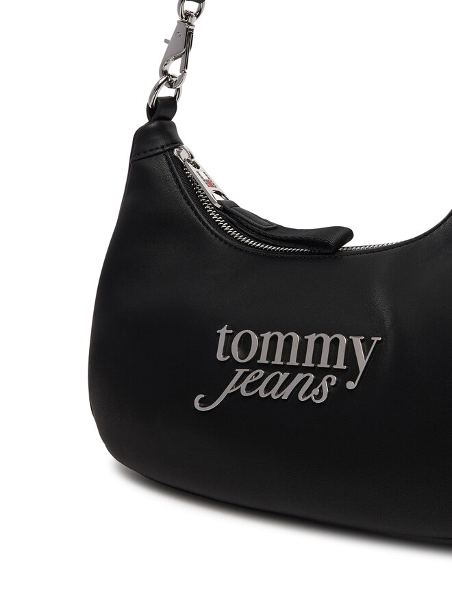 Tommy Jeans Handtasche Tommy Jeans Tjw Bold Script Shoulder Bag AW0AW17895 Schwarz