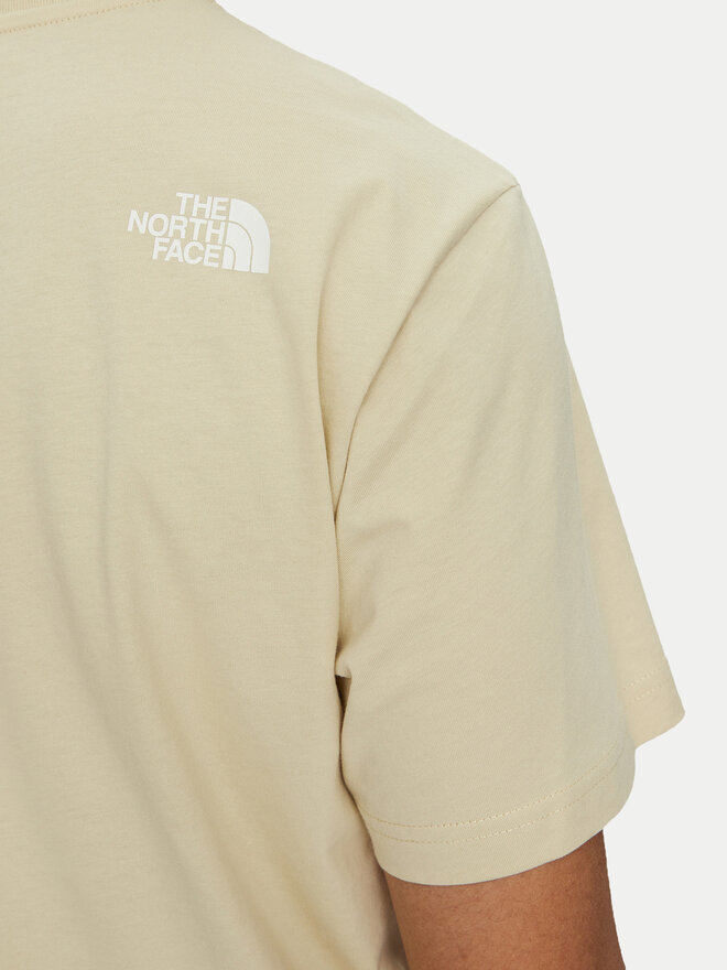 The North Face The North Face Marškinėliai Mountain Line NF0A87NT Smėlio Regular Fit