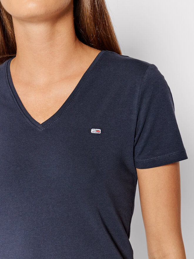 Tommy Jeans Tommy Jeans T-Shirt Tjw Skinny Stretch DW0DW09197 Σκούρο μπλε Slim Fit