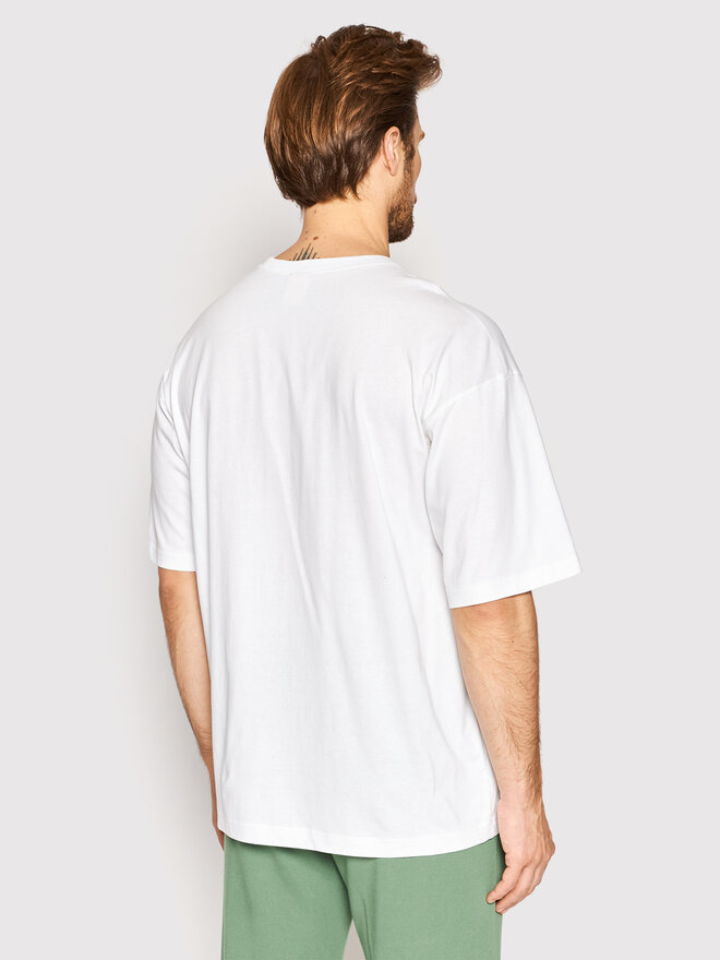 Champion Champion Marškinėliai Small C Logo 216548 Balta Muscle Fit