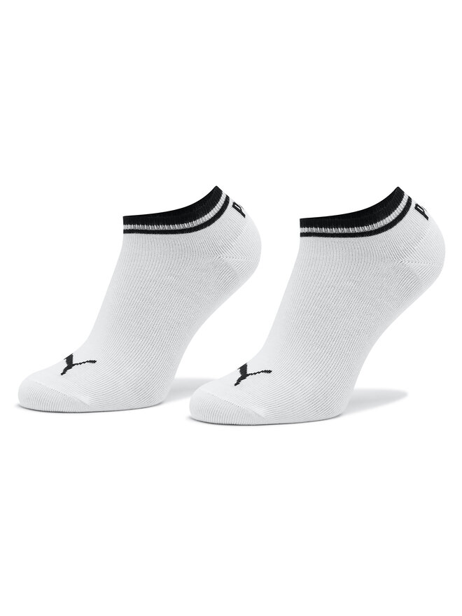 Puma Set di 2 paia di calzini corti unisex Puma Heritage Sneaker 2P Unisex 907945 Bianco