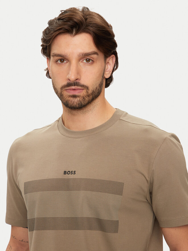 BOSS BOSS Camiseta 50525224 Beis Regular Fit