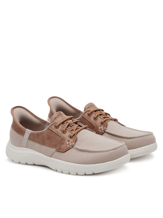 Skechers Туфлі Skechers On-The-Go Flex - Palmilla 136536/TPE Бежевий