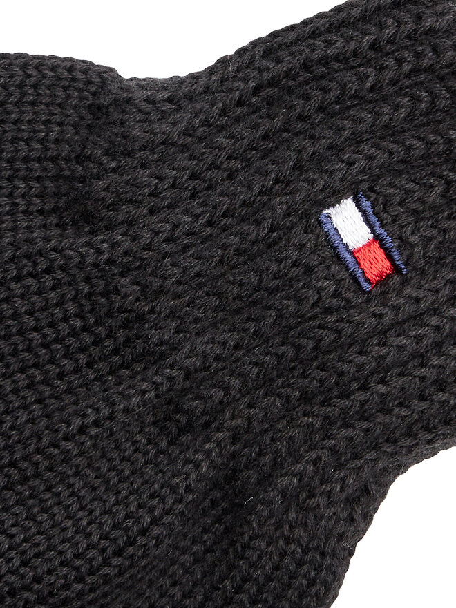 Tommy Hilfiger Γάντια παιδικά Tommy Hilfiger Small Flag AU0AU01657 Μαύρο