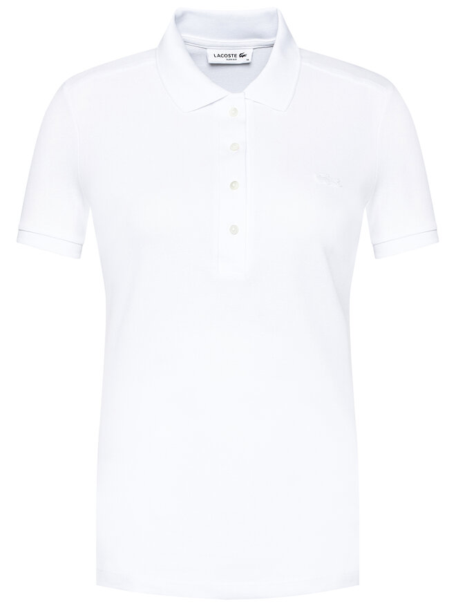 Lacoste Lacoste Polo marškinėliai PF5462 Balta Slim Fit