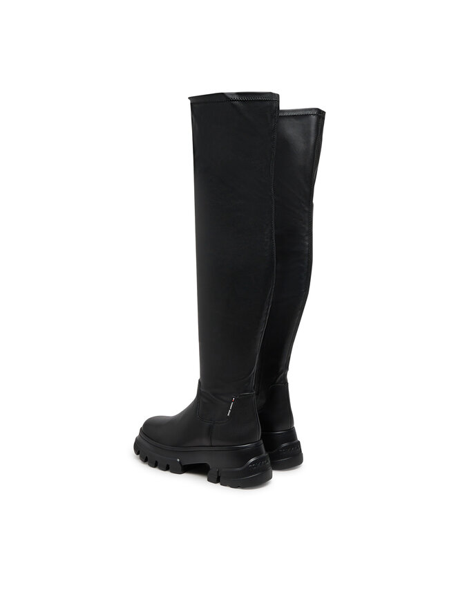 Tommy Jeans Zābaki Tommy Jeans Tjw Lightweight Otk Boot EN0EN02634 Melns