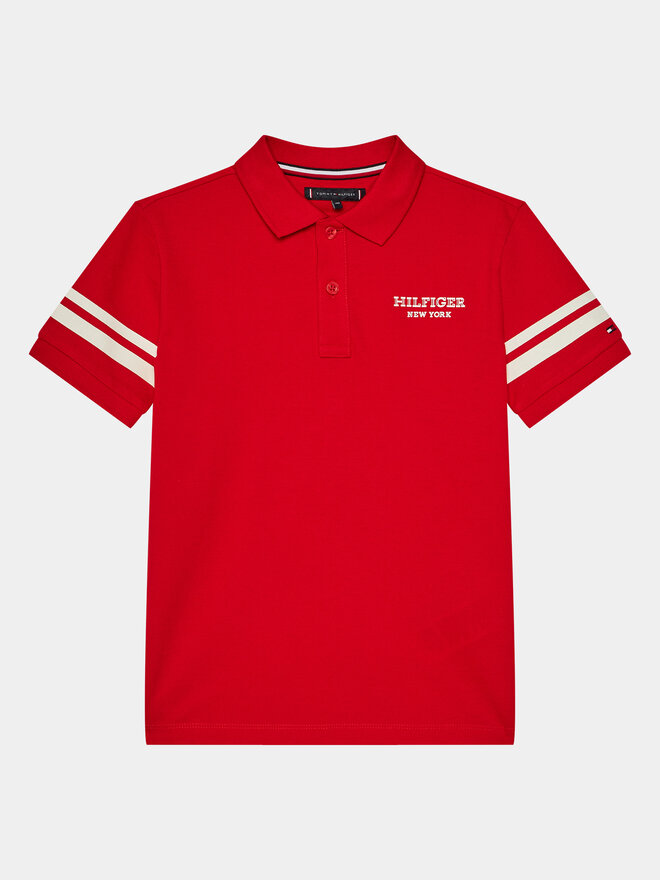 Tommy Hilfiger Tommy Hilfiger Pólóing Monotype KB0KB08882 D Piros Regular Fit